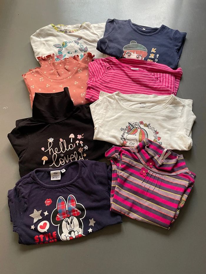 Lot t shirts manches longues 4 ans