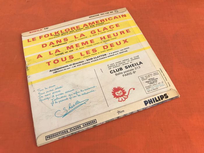 Vinyle 45 tours Sheila Tous les deux (1965) Philips 437.128 BE - photo numéro 6
