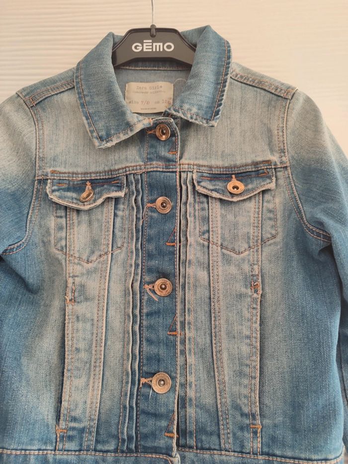 Veste en jean courte 7/8 ans - photo numéro 2