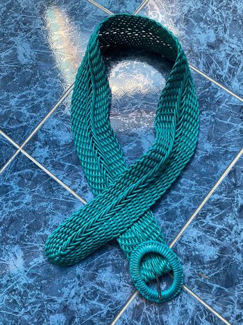 Ceinture bleu canard 110 cm