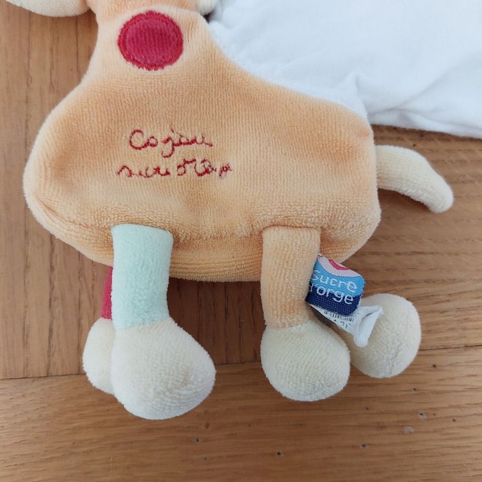 Doudou girafe mouchoir - Cajou Sucre d'Orge - photo numéro 2