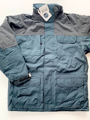 Manteau Parka Ripstop- marine et noire - Coverguard | 5RIPB. Avec capuche rétractable