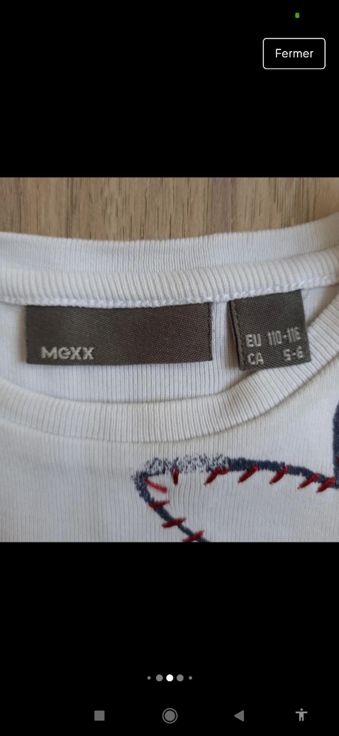 T-shirt blanc Mexx 5 ans - photo numéro 2