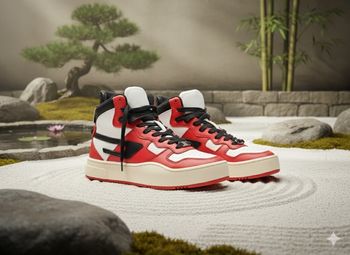 🌹👟sneakers diesel rouge et blanche 🧨 taille 41 piece unique