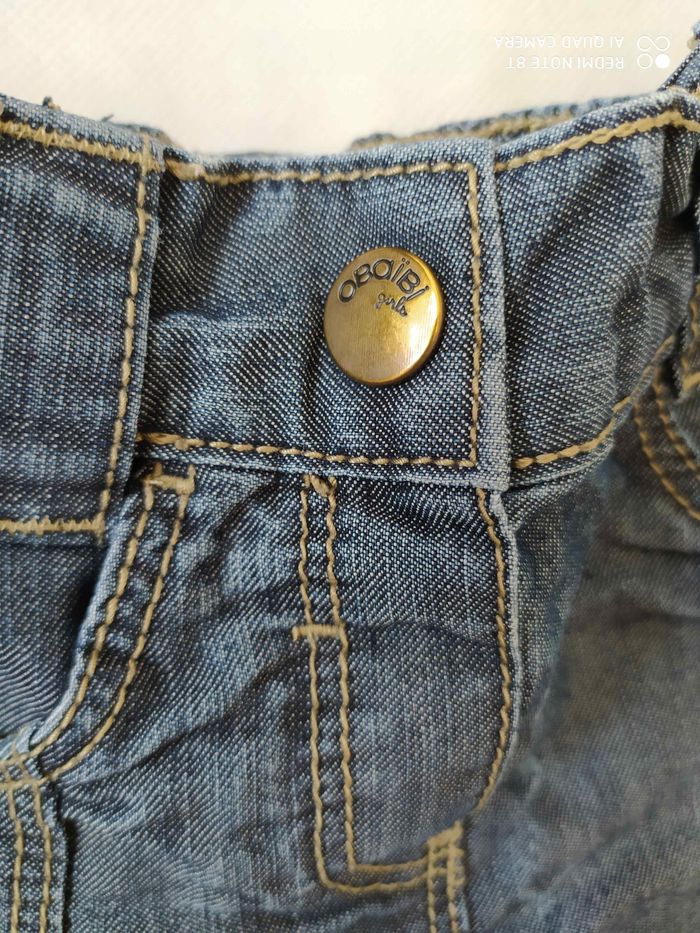 Jupe en Jean evasée Obaïbi 18 mois - photo numéro 4