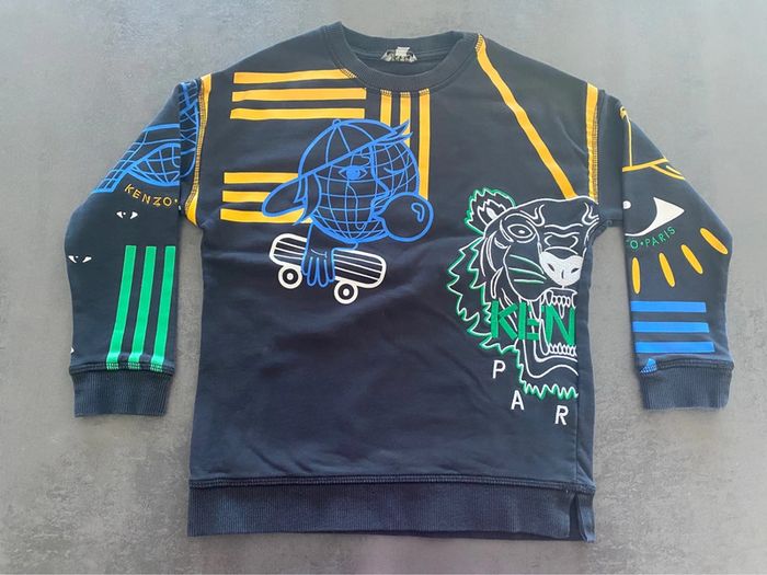 Sweat noir Kenzo 6 ans