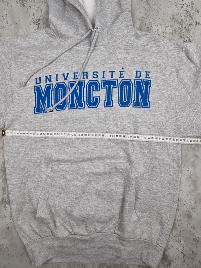 Pull capuche universitaire MV Sport – Université de Moncton – Gris – S Hommes (mesures en photos) - photo numéro 7