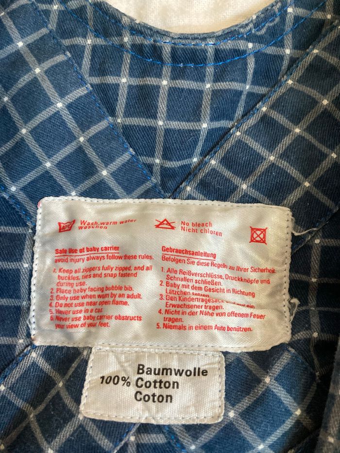 Porte bébé en tissu totalement lavable - photo numéro 5