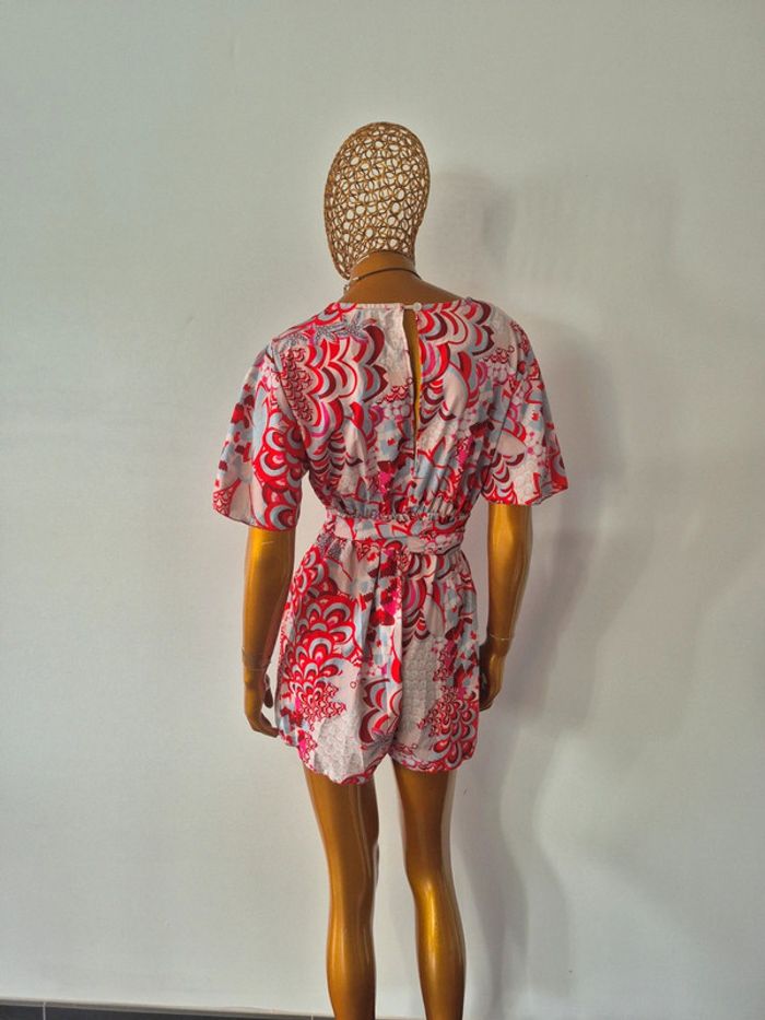 Combishort femme Fuschia et Rouge Taille Unique - photo numéro 2