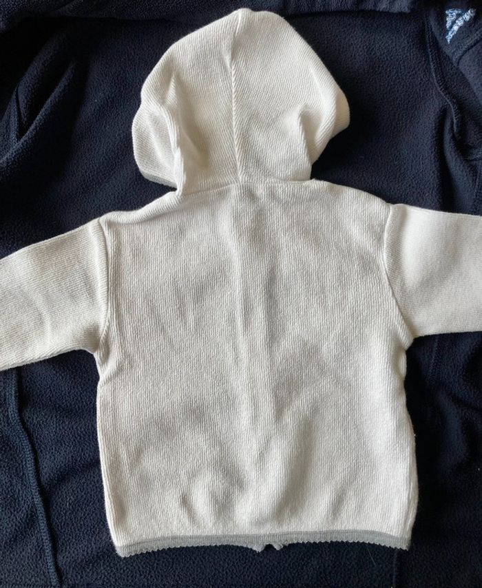 Gilet à capuche rose clair Cyrillus 12 mois - photo numéro 5