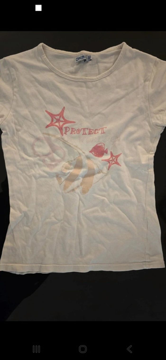 Lot 6 t-shirts fille 10 ans Disney Punkidz Okaidi Kiabi NKY - photo numéro 5