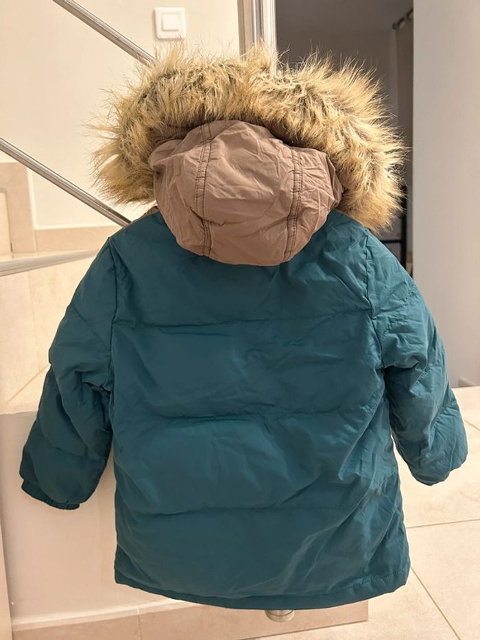Parka à capuche Bleu canard Sergent Major 4 ans - photo numéro 3