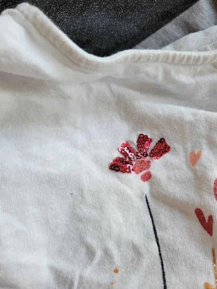 Lot de 2 tee-shirts fille 4 ans - photo numéro 4