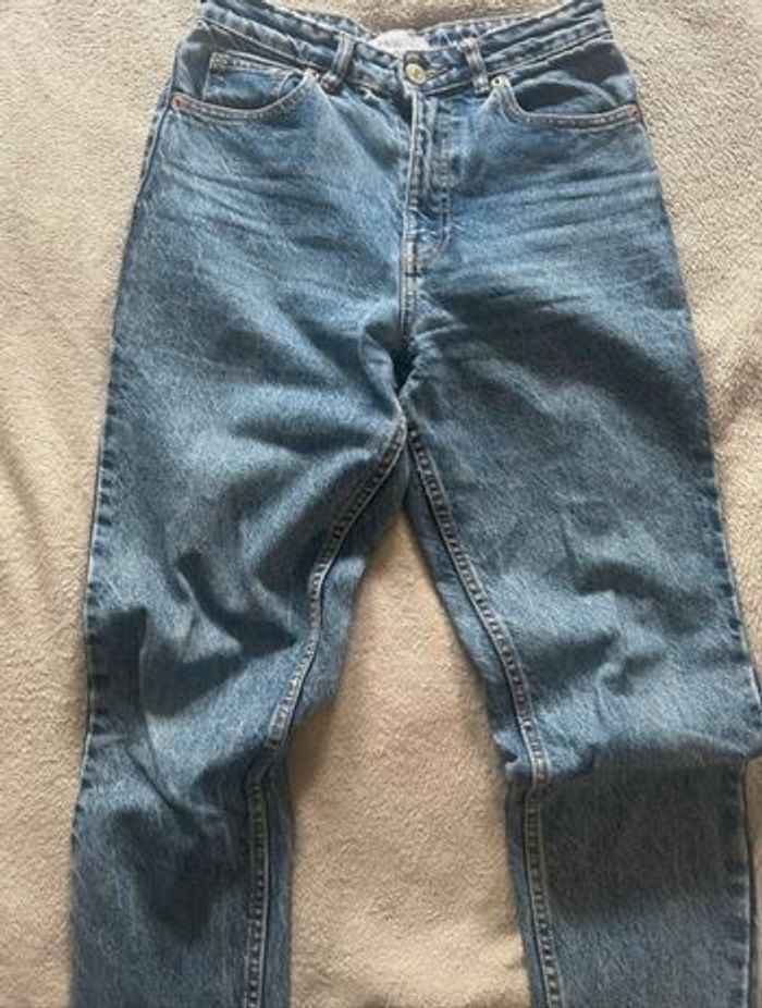 Jeans mom Zara femme Taille 36 bleu - photo numéro 3