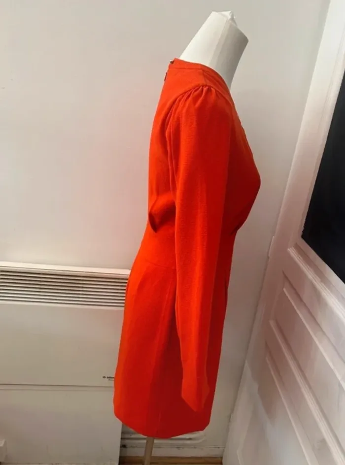 Ikks robe orange, femme, taille 36 - photo numéro 4