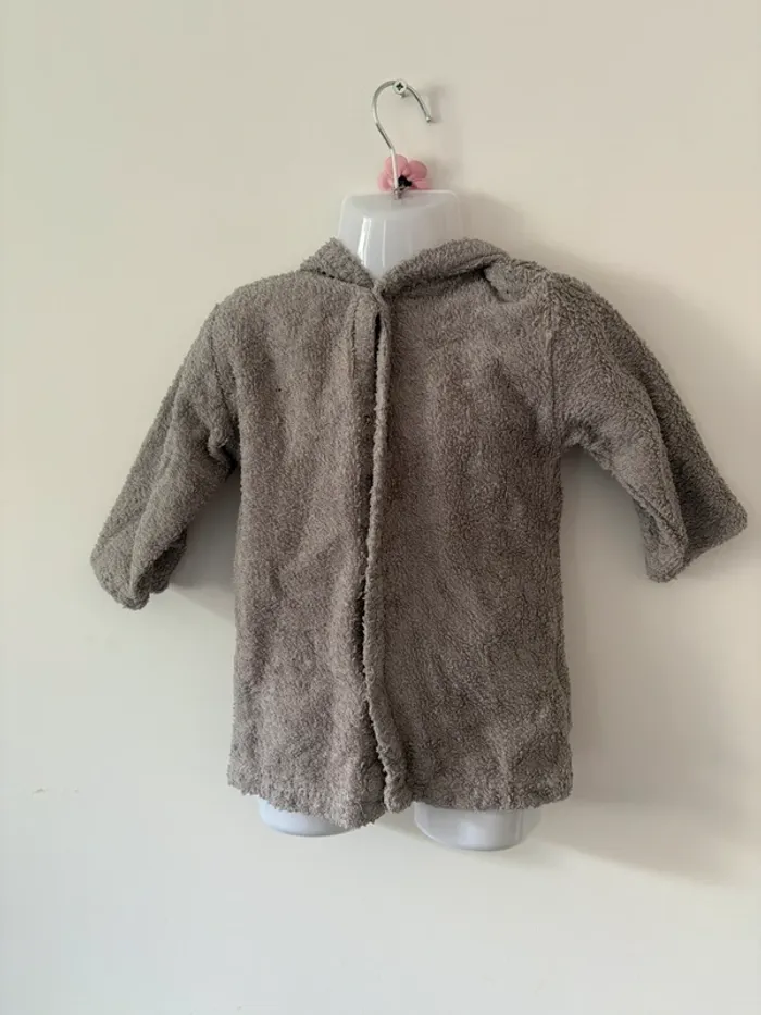 Peignoir gris Kiabi dinosaure - 24 mois (83/89 cm)