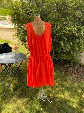 Robe chic Vera & Lucy orange taille M