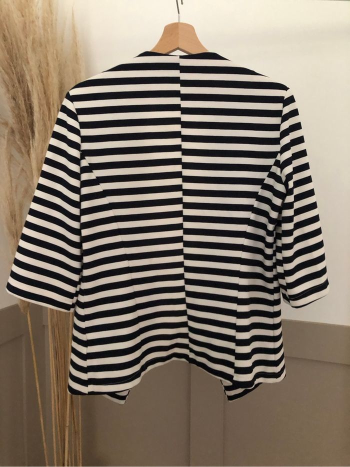 Blazer rayé manches 3/4 S/m - photo numéro 3