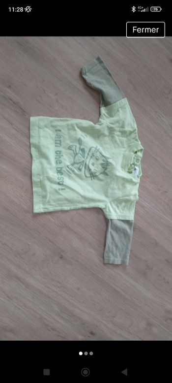 T-shirt manches longues 12 mois garçon