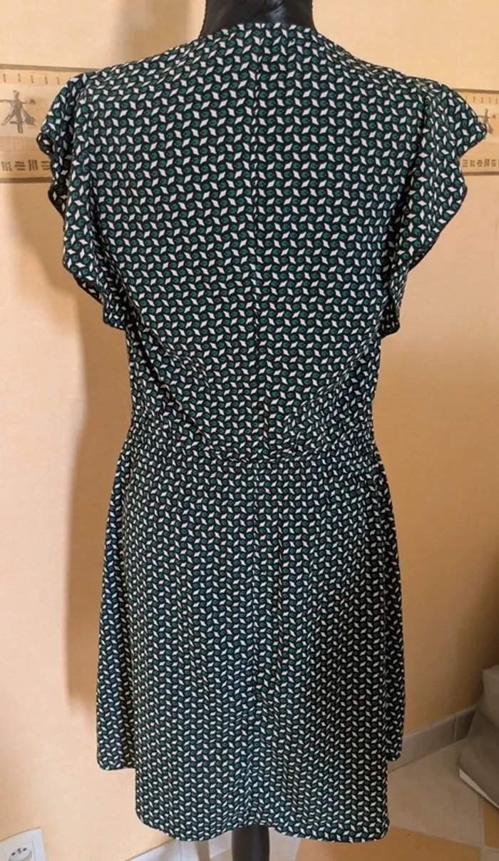 Robe été fluide verte très bon état cache cache S 36 - photo numéro 4