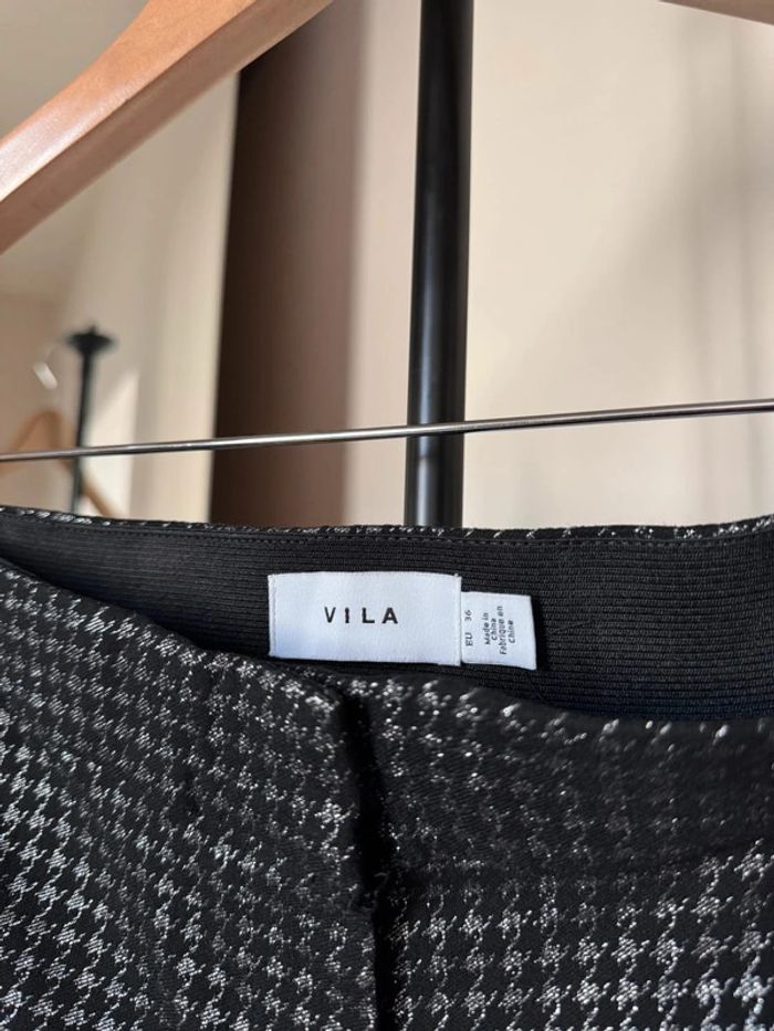 Pantalon motif pied-de-poule 36 Vila - photo numéro 3