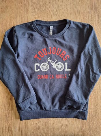 Pull sweat vélo bleu - garçon 6 ans - NPO Kid