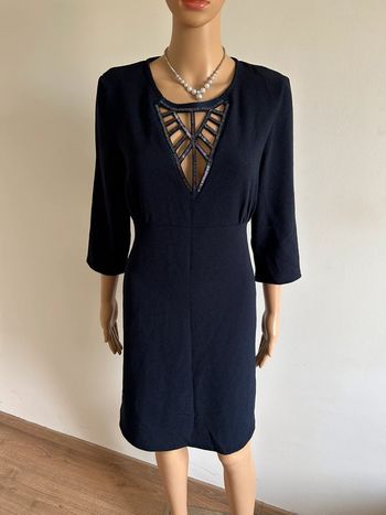 Robe bleue marine avec manches 3/4 Morgan taille 40 jamais portée