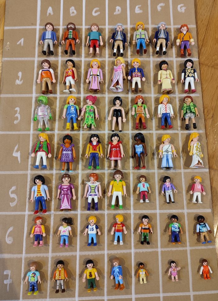 Playmobil plaquette personnages