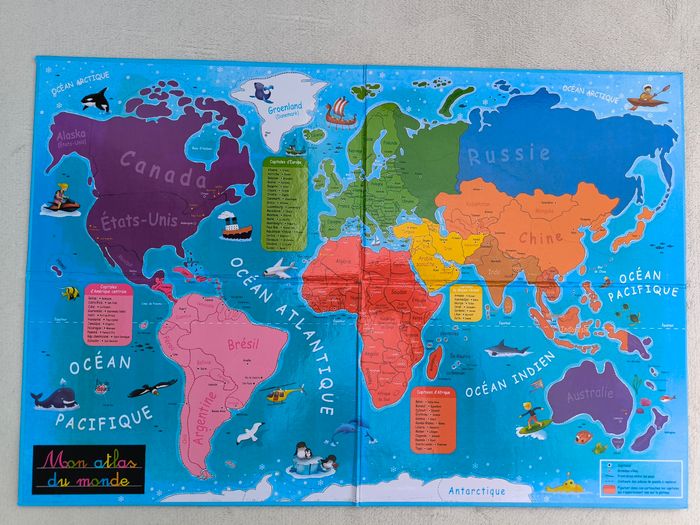 Mon premier atlas à jouer Auzou - photo numéro 7