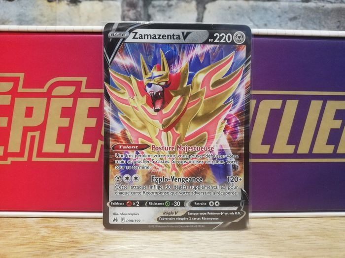 Carte Pokemon Zamazenta V Zénith Suprême