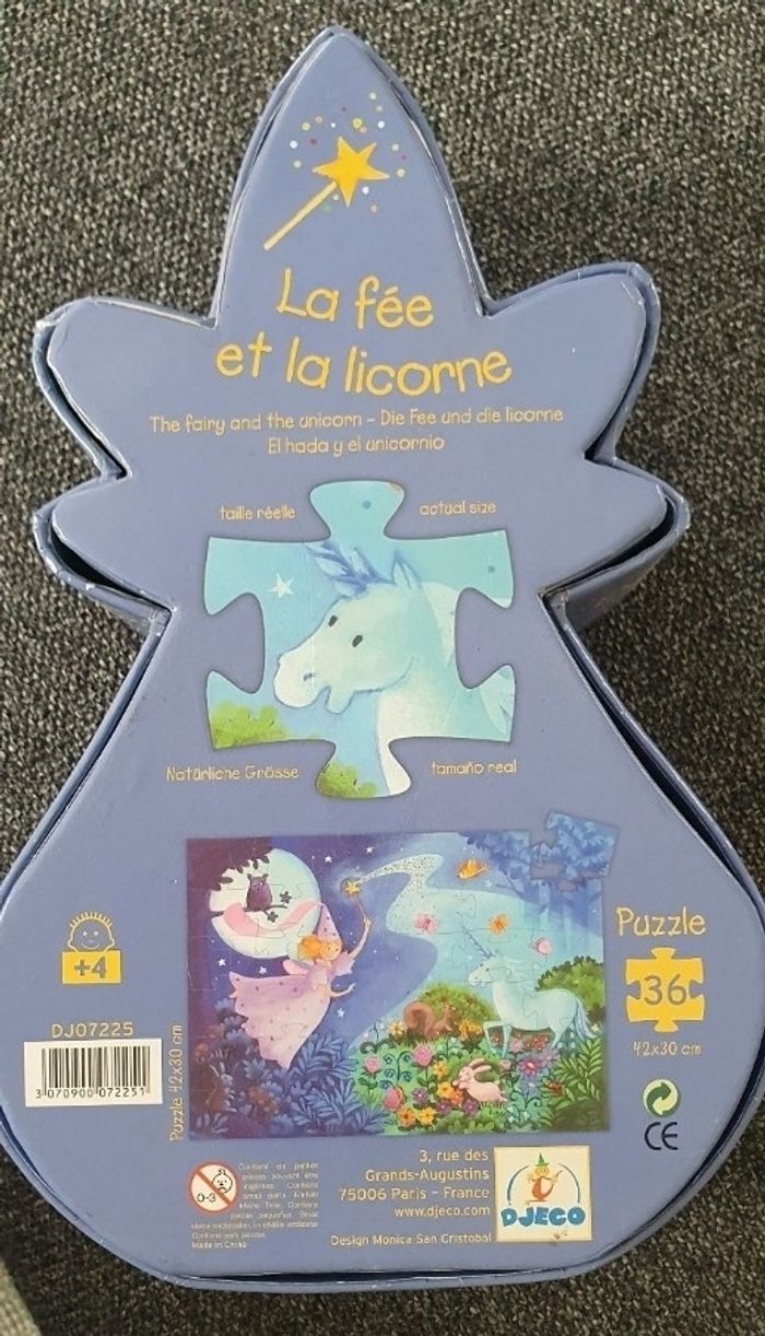 Puzzle La fée et la licorne Djeco - photo numéro 4