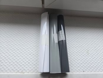 Films adhésif permanent blanc, gris et gris foncé pour machine de découpe (3 x 1 m)