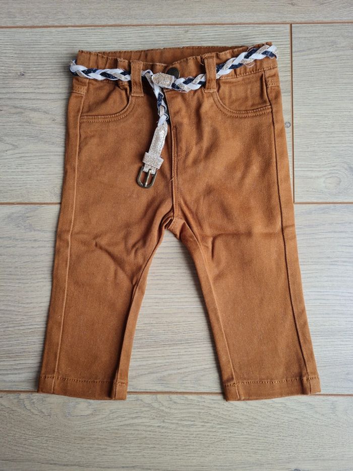 pantalon marron Grain de blé 6 mois