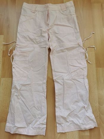 PANTALON VYNIL FRAISE FILLE 10 ANS