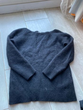 Pull etam noir, cachemire, XS