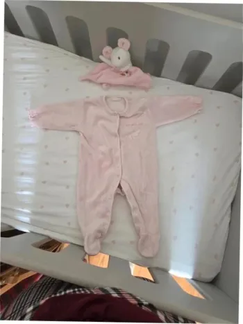 Pyjama velours 3 mois fille