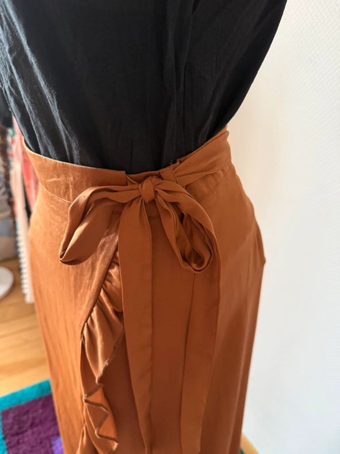 Jupe longue en très bon état marron taille S millenium - photo numéro 5