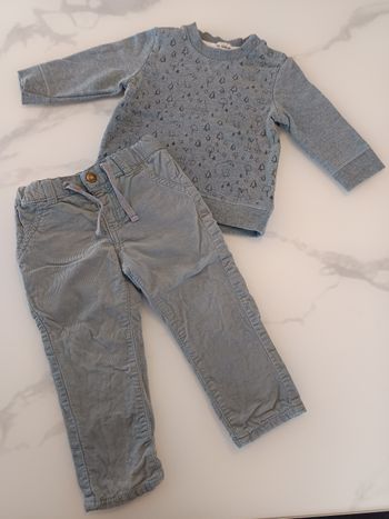 Ensemble chaud mixte 12 mois