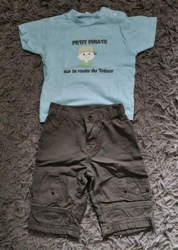 Ensemble T-shirt + pantalon 6mois