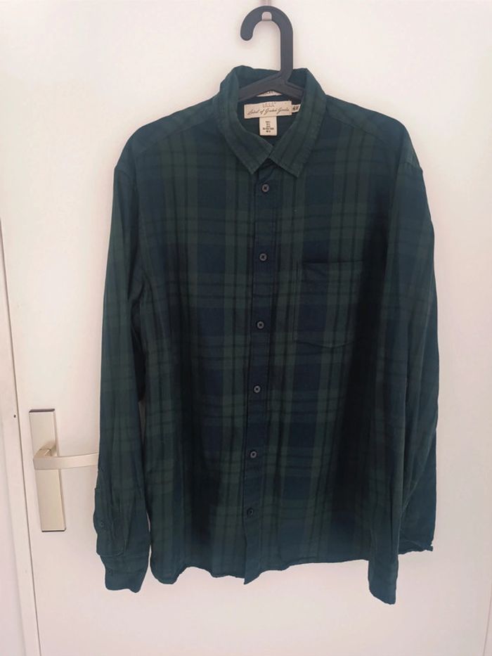 Chemisier à carreaux 100% coton H&M Taille L En très bon état - photo numéro 2