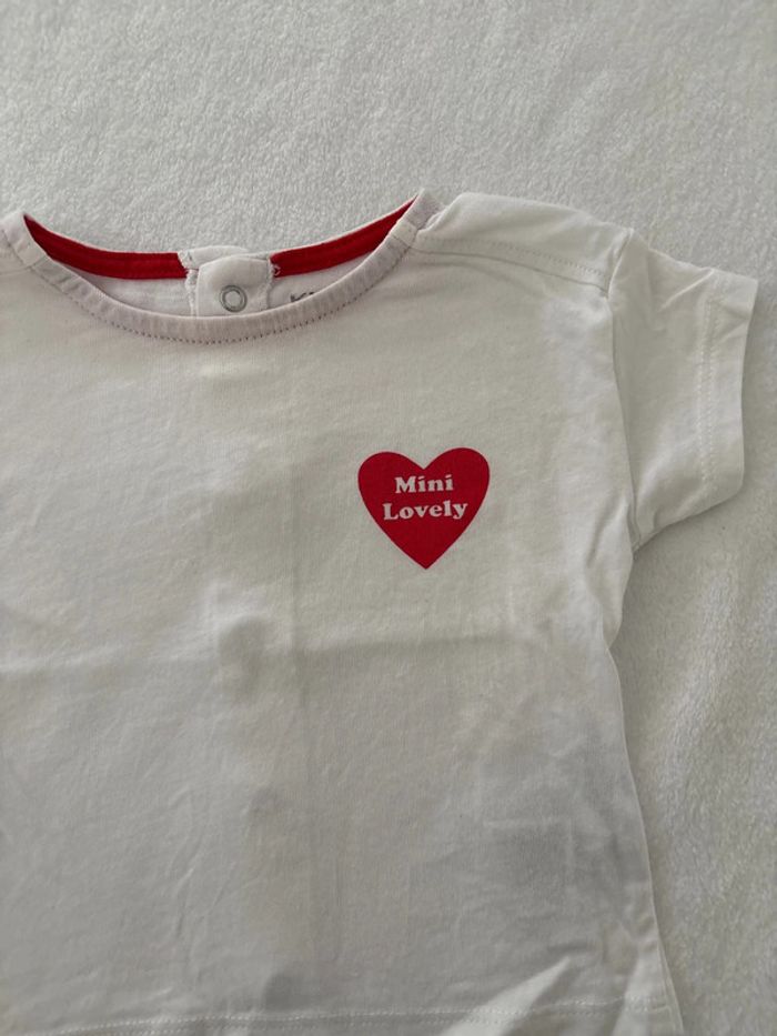Tee shirt mini Lovely 3 mois - photo numéro 2
