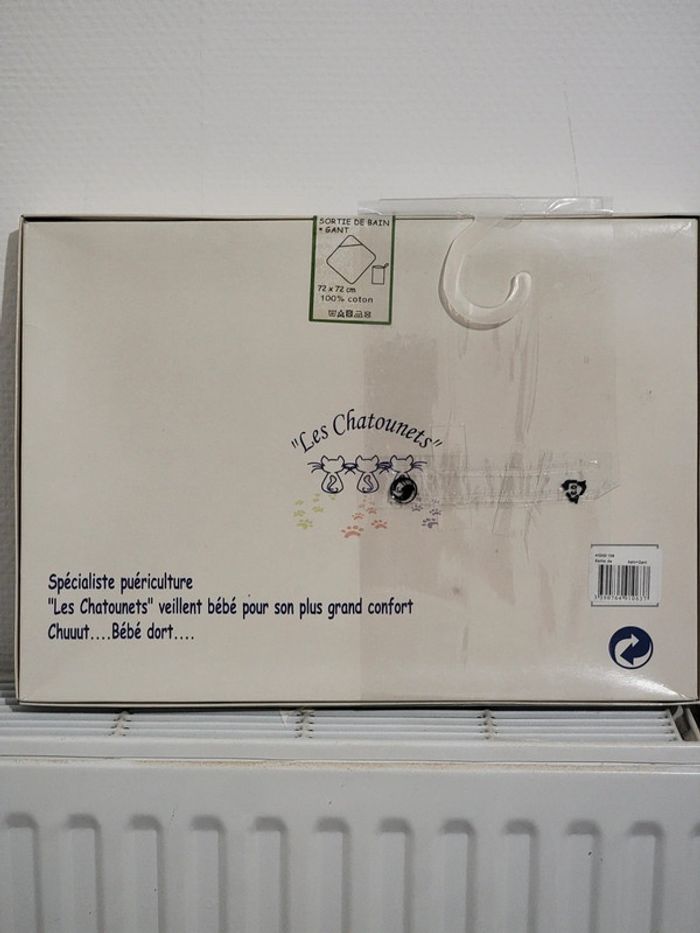 Sortie de bain + gant - photo numéro 3