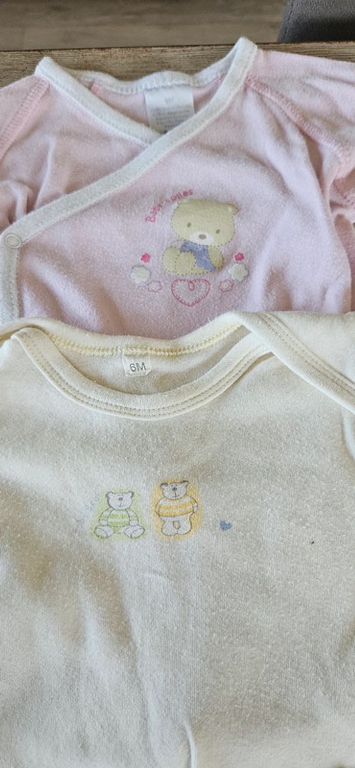 Lot de 3 bodies à manches longues, 6 mois, Petit Bateau - photo numéro 5