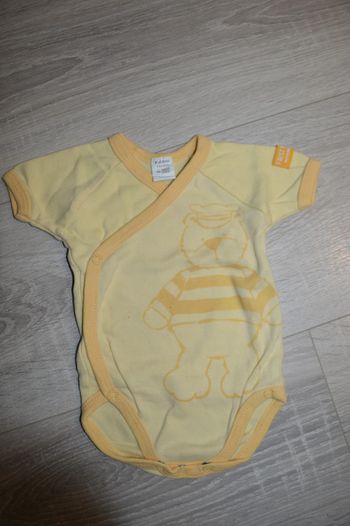 Body jaune fermeture devant naissance ours