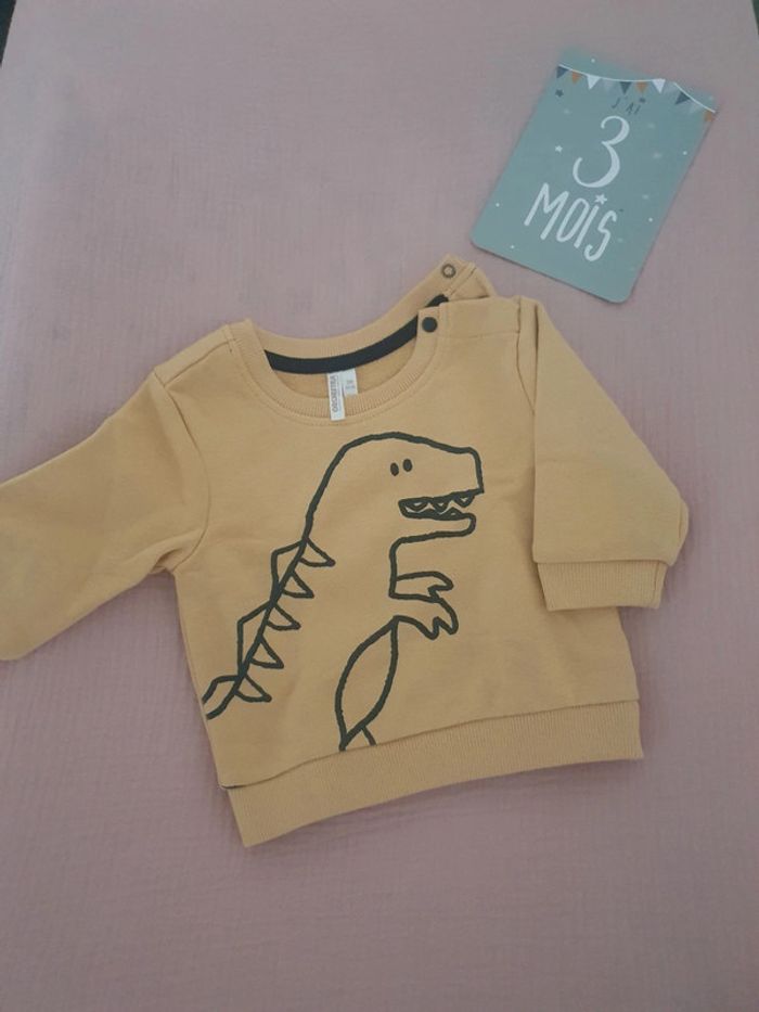 Sweat dinosaure 3 mois