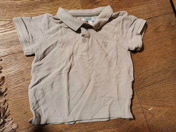 Polo beige okaidi 18 mois