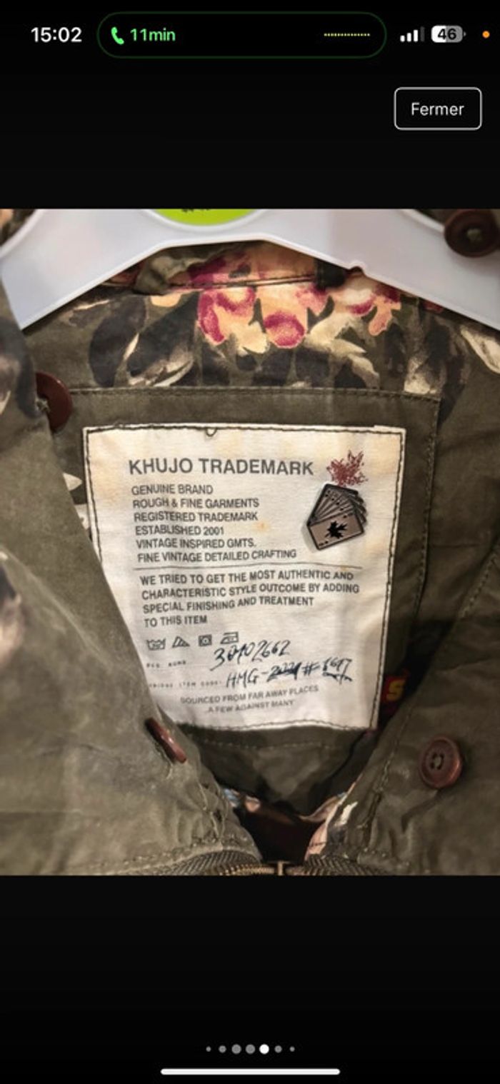 Veste khujo avec capuche modèle à fleurs - photo numéro 12