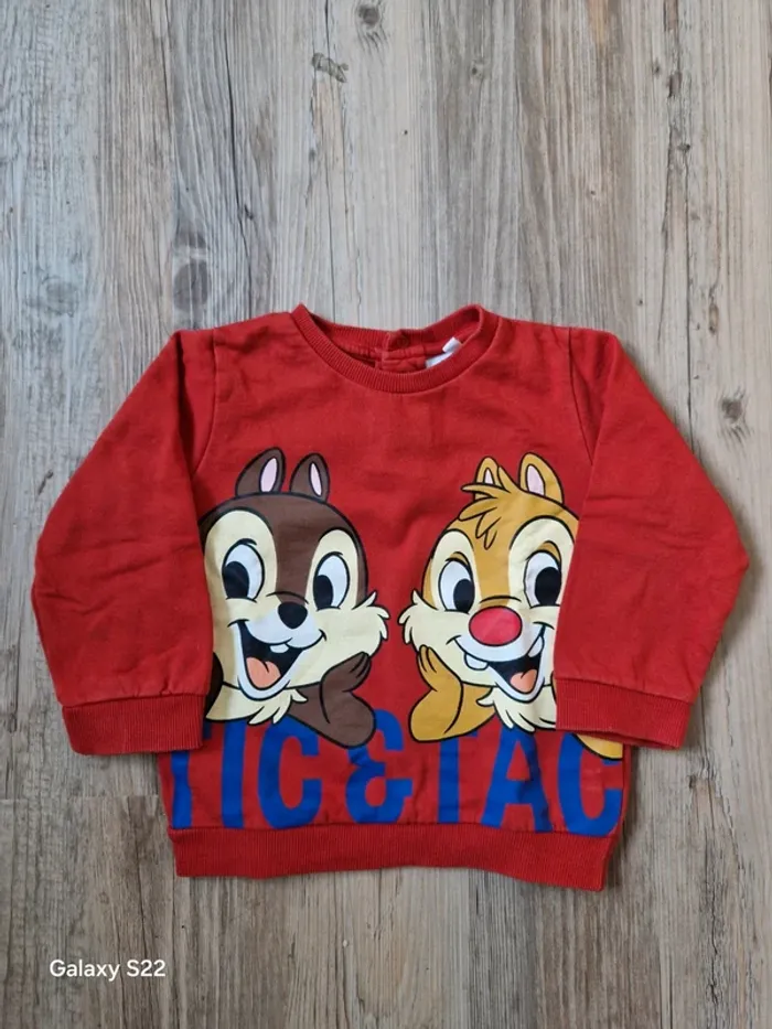 Sweat Tic et Tac Disney 24 mois