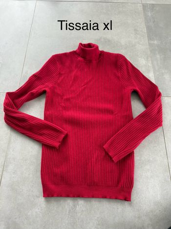 Pull col roulé tissaia XL