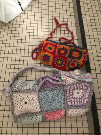 Lot de 2 sacs en crochet